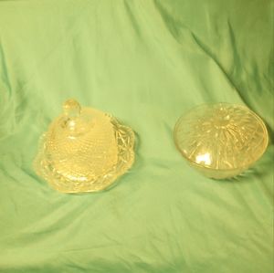 Vintage Avon Butter Dish And Candy Dish 6 3/4" With Lid